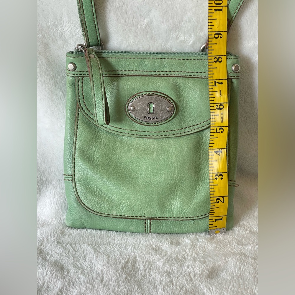 Fossil Maddox leather Crossbody purse, mint green - Picture 8 of 8